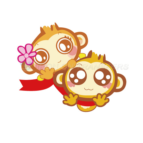Monkey Iron-on Stickers (Heat Transfers)NO.8662